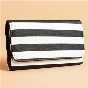 Kut from the Kloth Black and White Striped Wallet